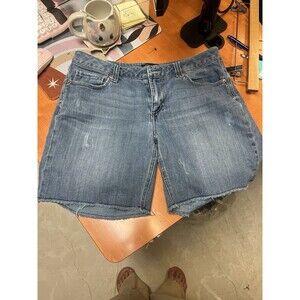 7‎ Seven For All Mankind Women's Denim Jean Shorts Size 6 Bermuda Cutoff